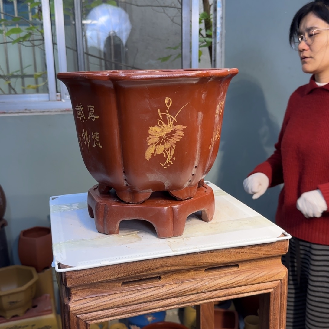不***子花盆紫砂紫砂口径30