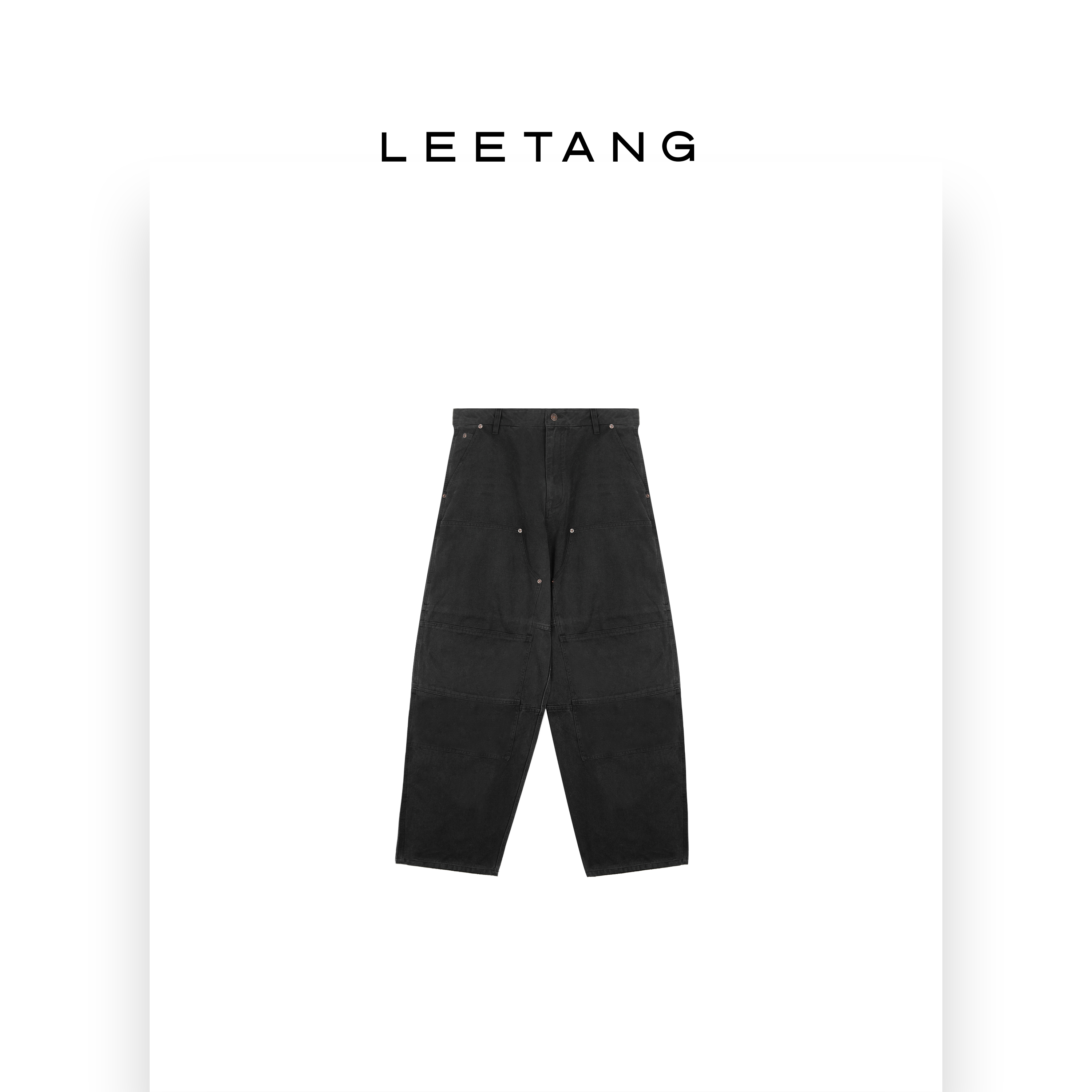 【LEETANG】裁片拼接休闲牛仔裤LT-GS50605