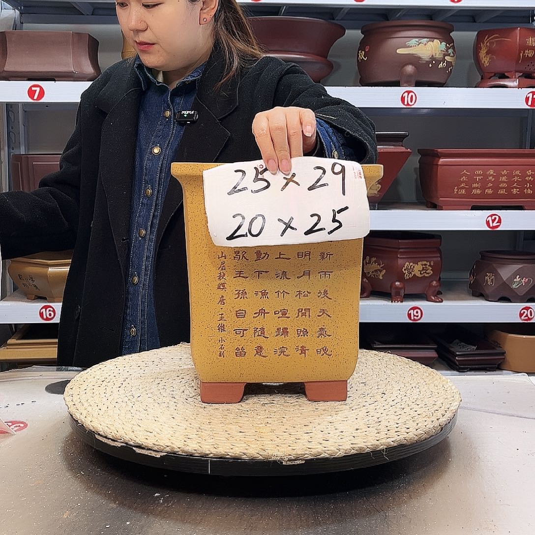 花盆紫砂紫砂花盆中