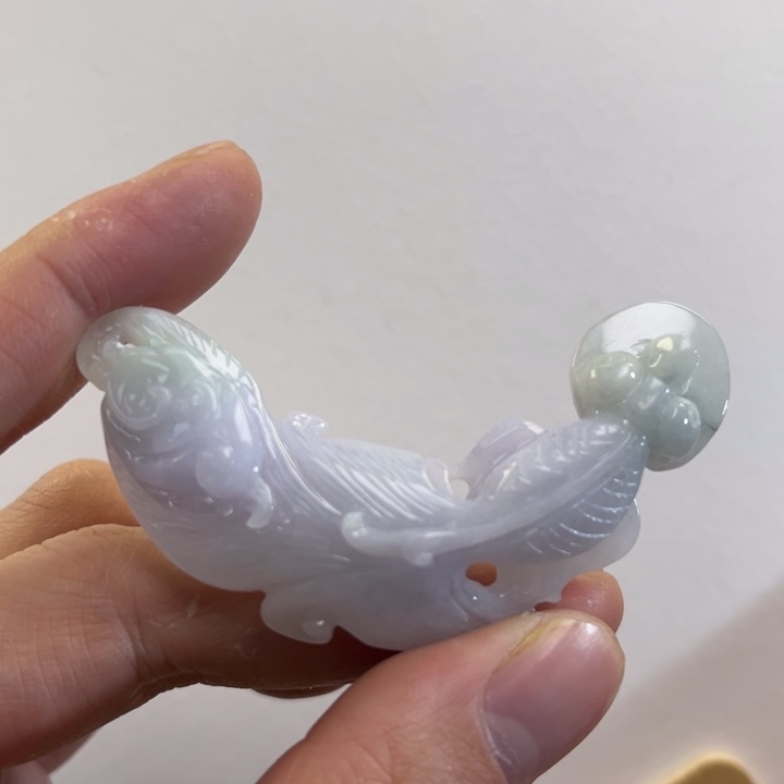 翡翠吊坠(赠链)未镶嵌代编织