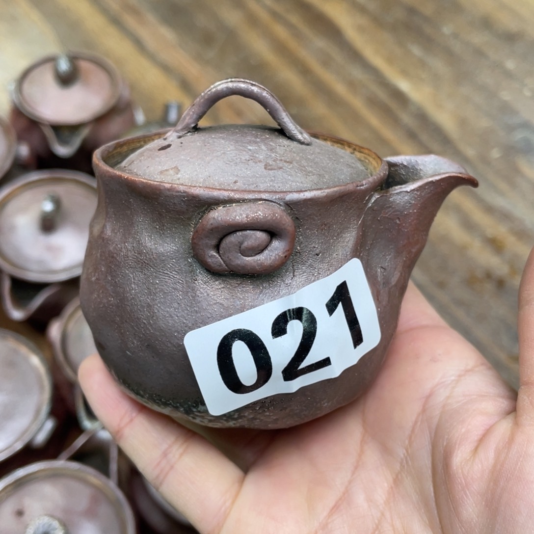 陶纯手工柴烧茶壶茶具瑕瑕