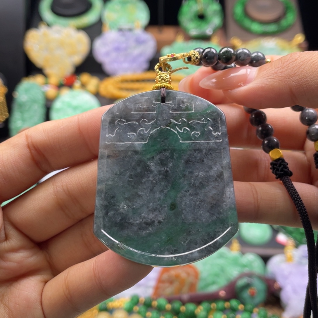 翡翠未镶嵌颈饰代编织