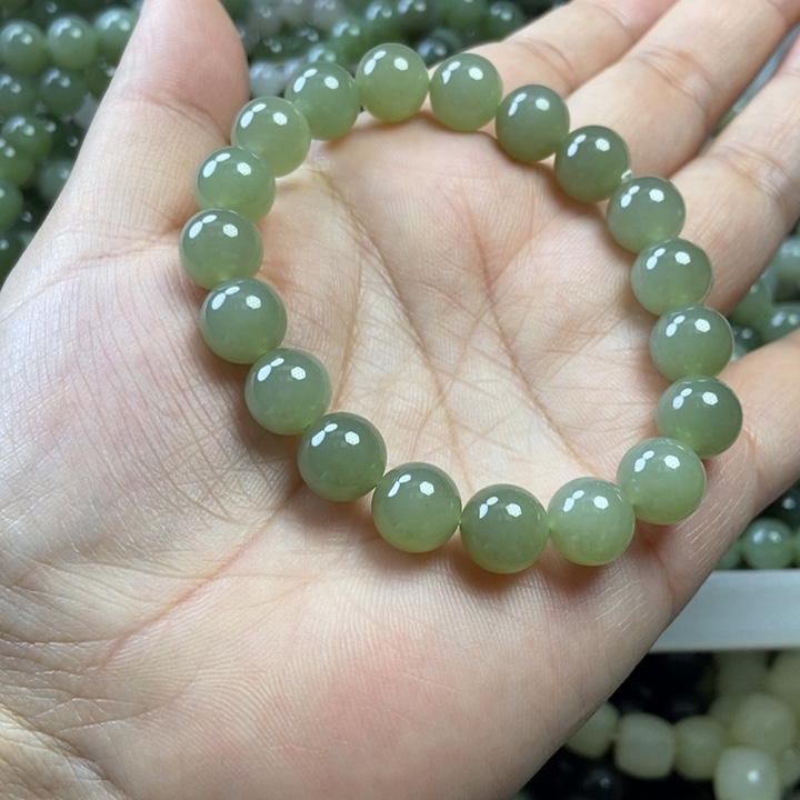 和田玉未镶嵌手链卡10