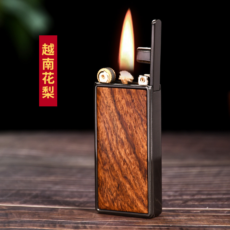佐罗753 越南黄花犁升降煤油打火机煤油砂轮经典超薄窄机创意礼物