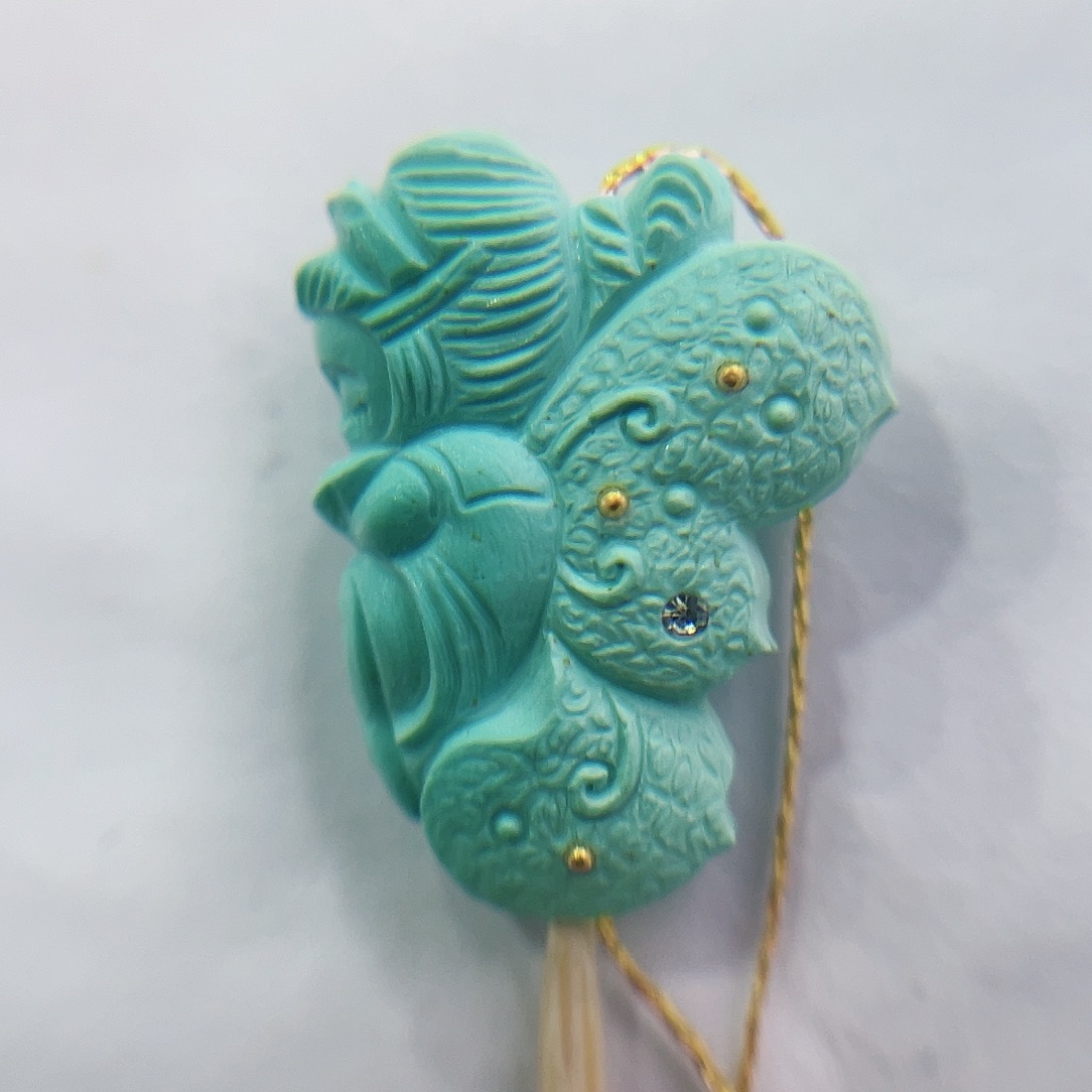 未镶嵌绿松石珠宝奇石