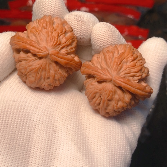 文玩核桃把件白狮子36