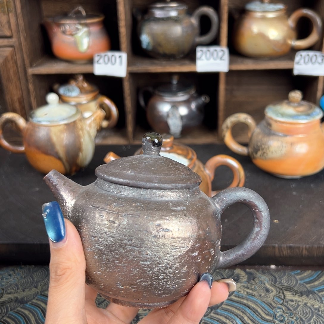 杯柴烧茶器铁胎壶