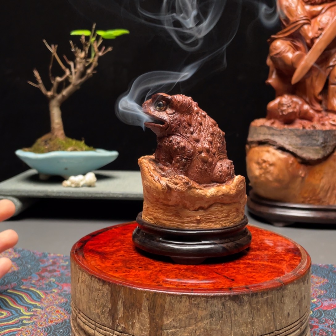 艺***超香榧木荔枝木呱呱香炉