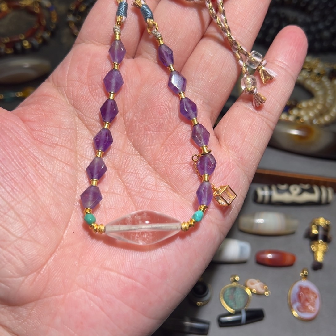 颈饰未镶嵌紫晶各种各样