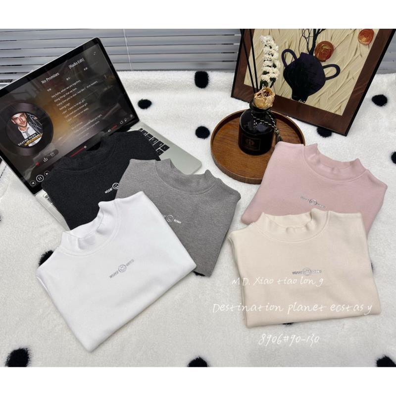 【新疆包邮】小童加厚不加绒前印笑脸打底衫G019