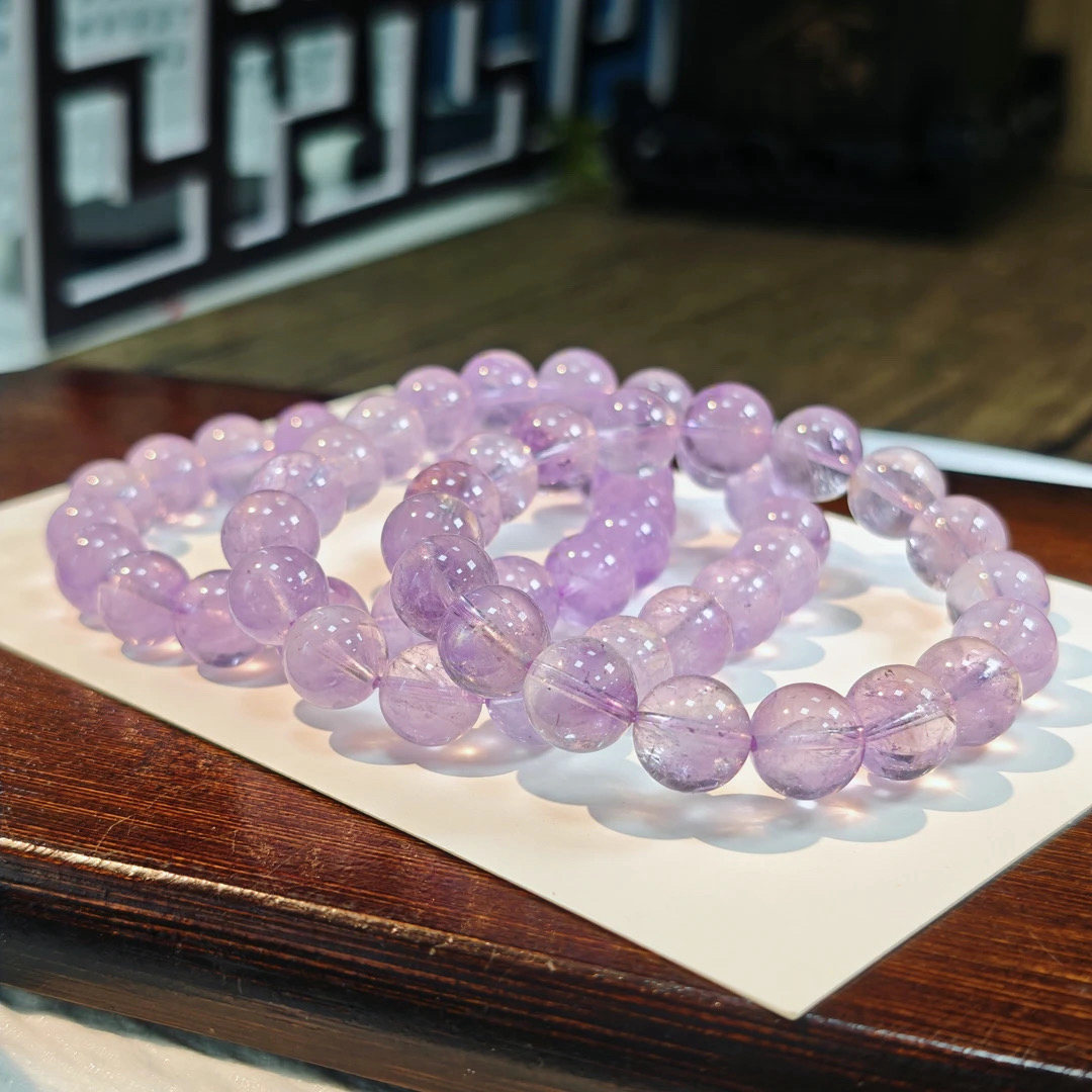 【书记甄选】天然薰衣草紫水晶单圈手链 多样性发一件 约10mm 326LA