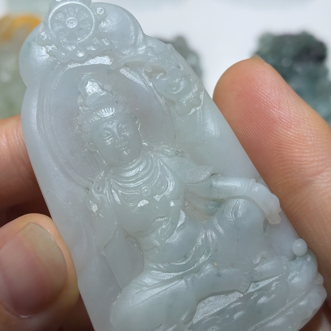 定制翡翠未镶嵌毛货