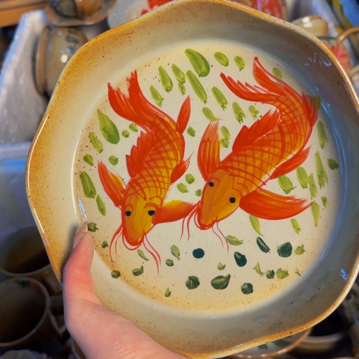 瓷片景德镇陶瓷手工手绘