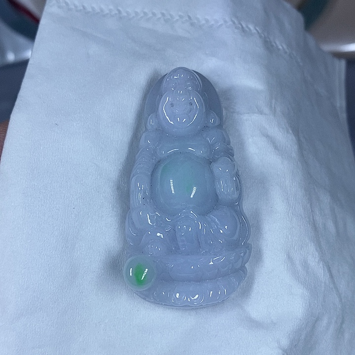 翡翠未镶嵌颈饰天然翡翠佛公