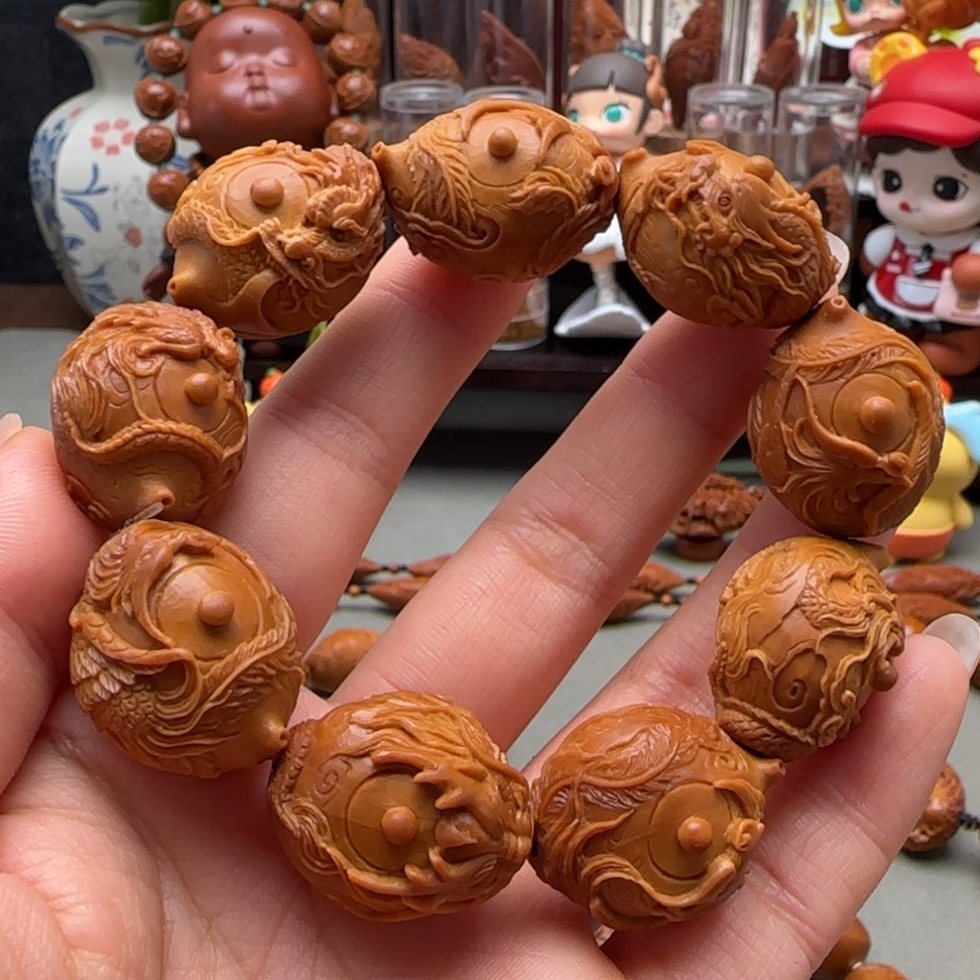 手串/手链橄榄核龙凤壶手串