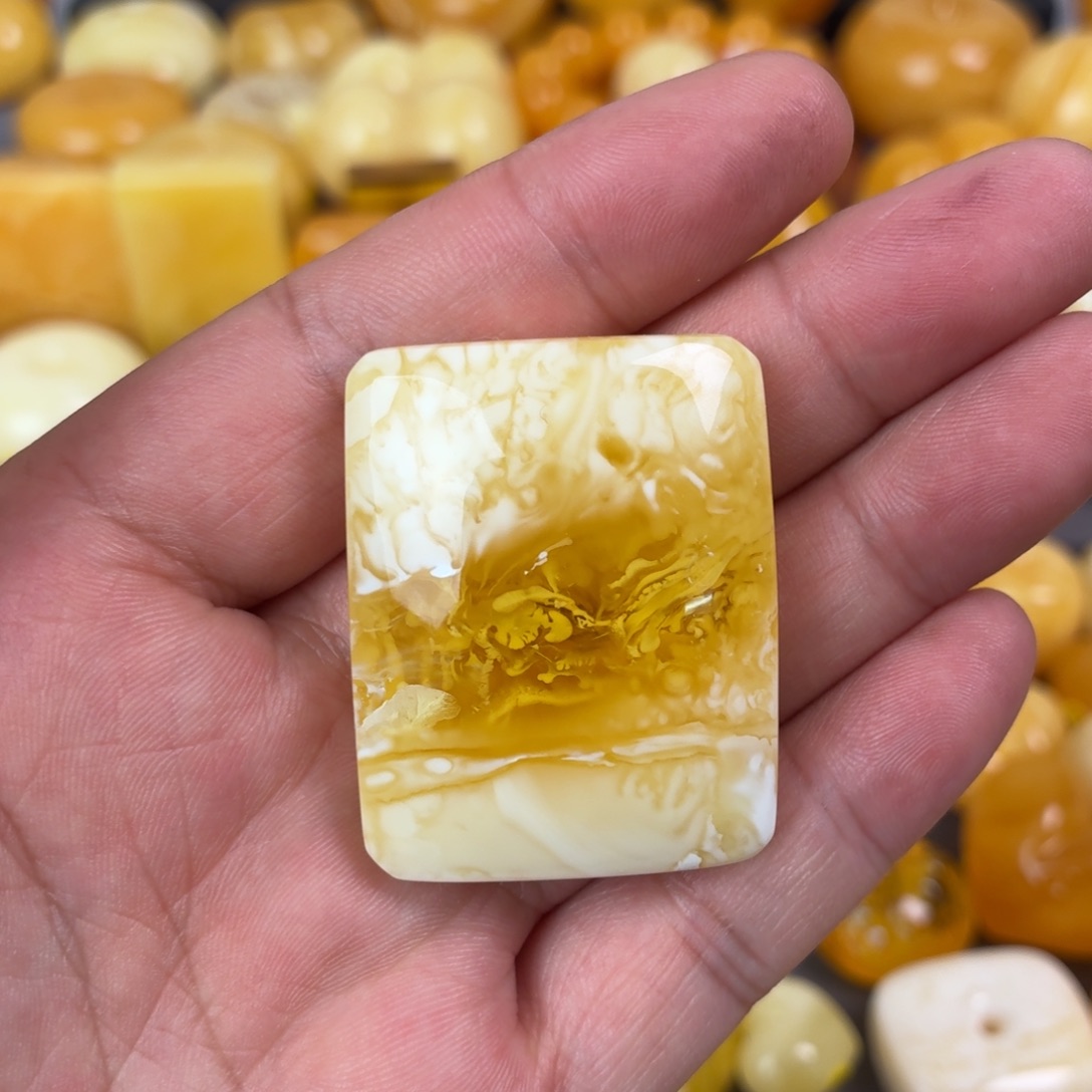 蜜蜡未镶嵌吊坠(不含链)