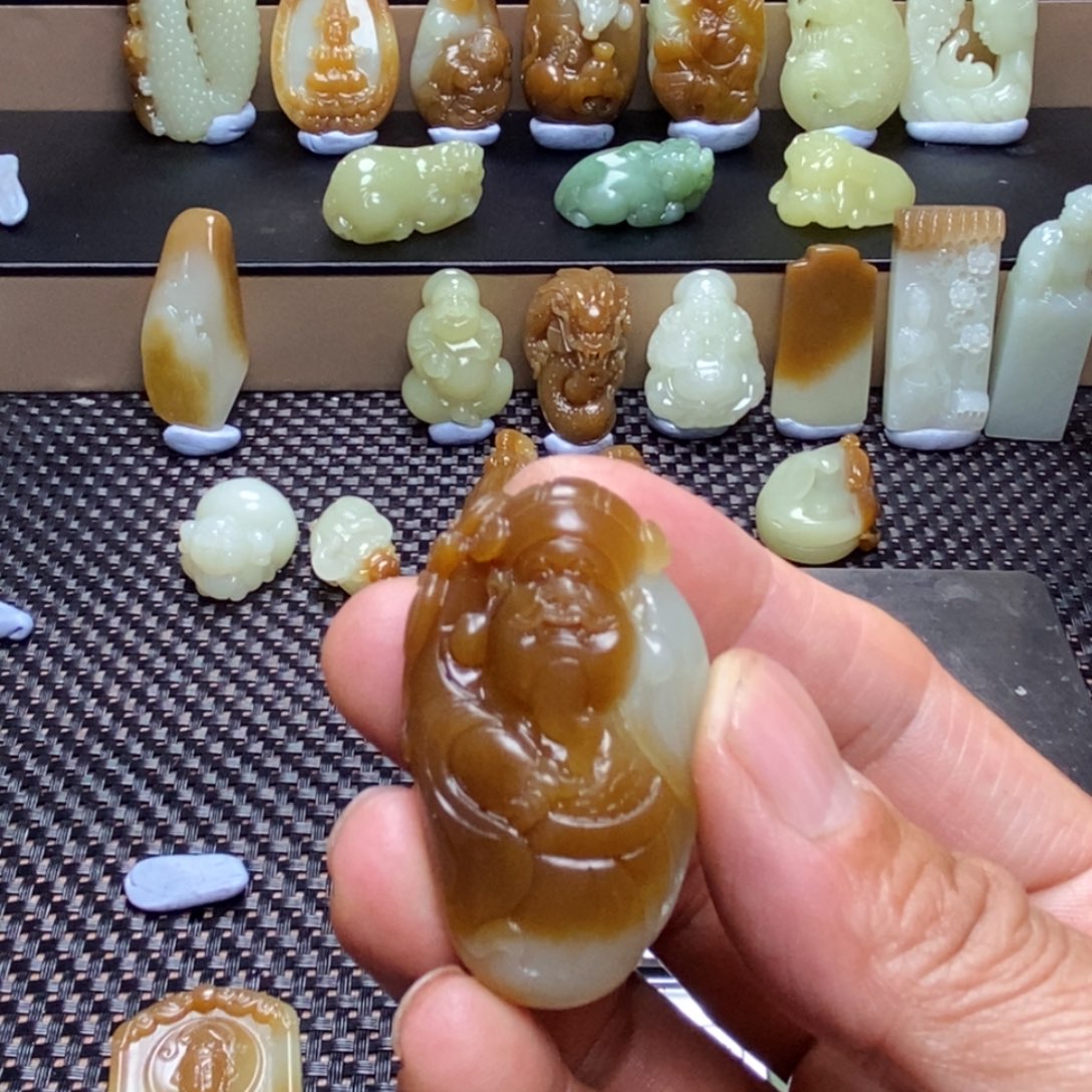 @***】和田玉未镶嵌吊坠(不含链)