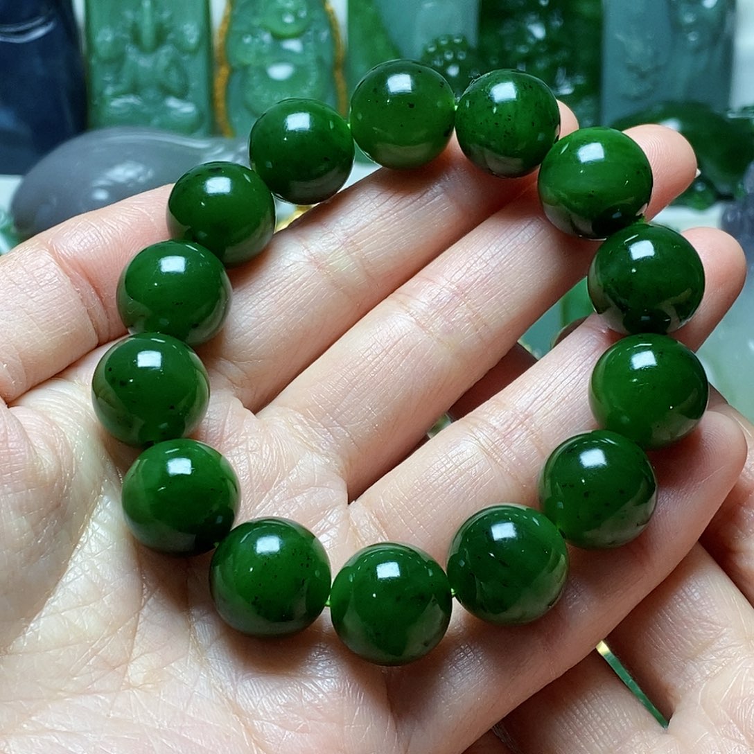 和田玉（碧玉）颈饰卡16未镶嵌