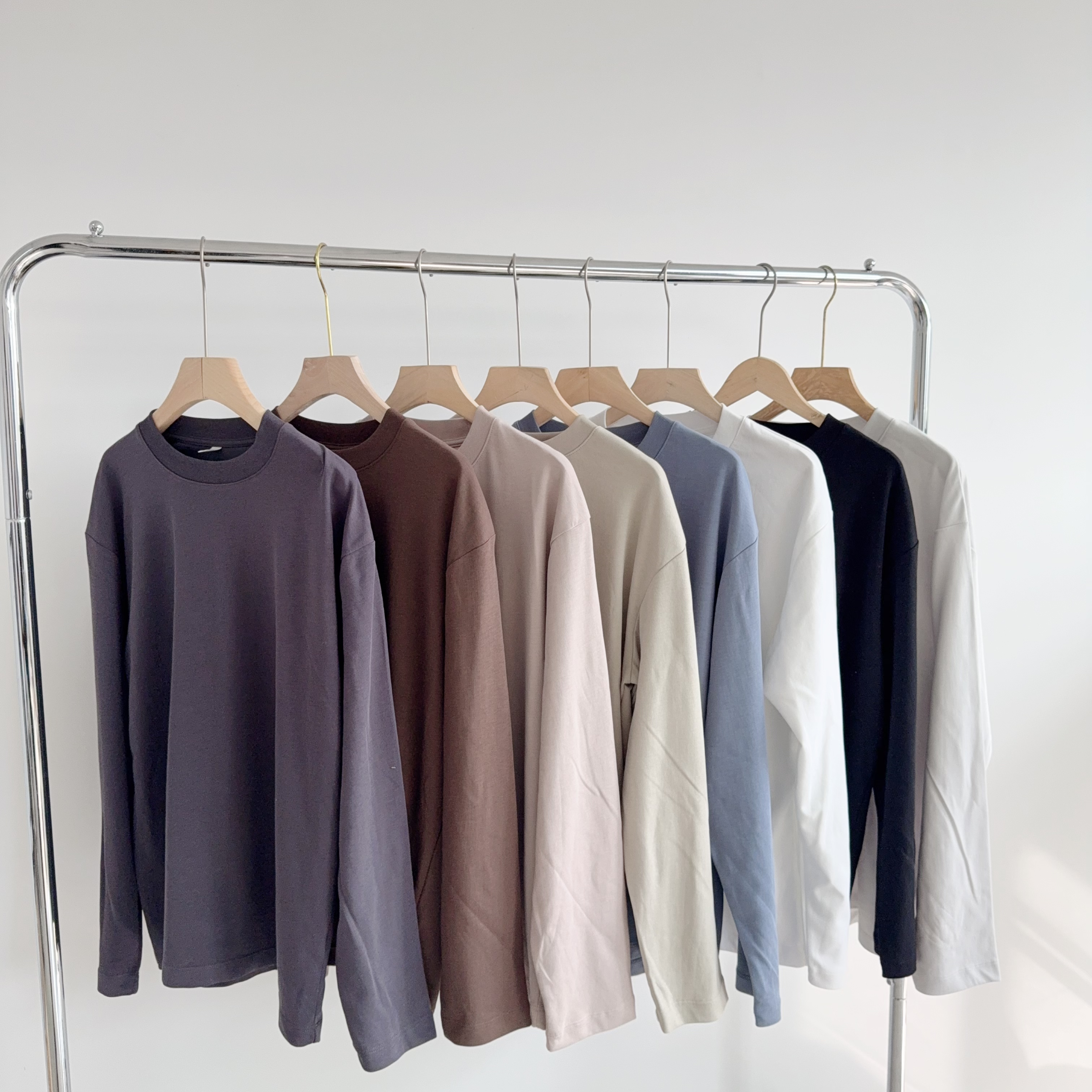 B123 多色男女款圆领基础亲肤休闲T恤