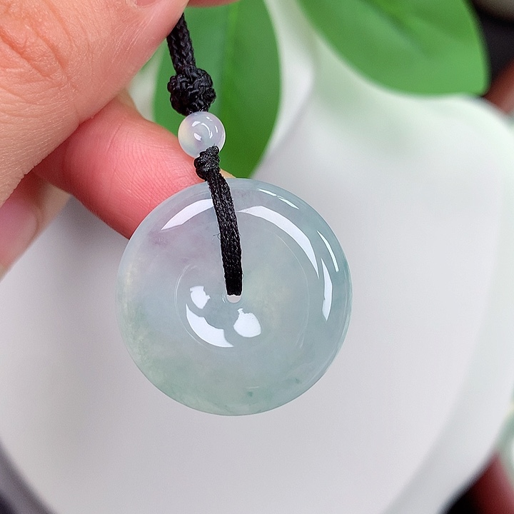 颈饰未镶嵌翡翠平安扣 24.5x5.8mm