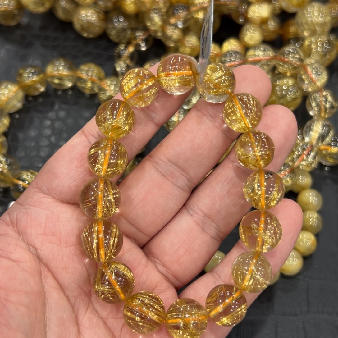 *****水晶未镶嵌手链b145钛晶