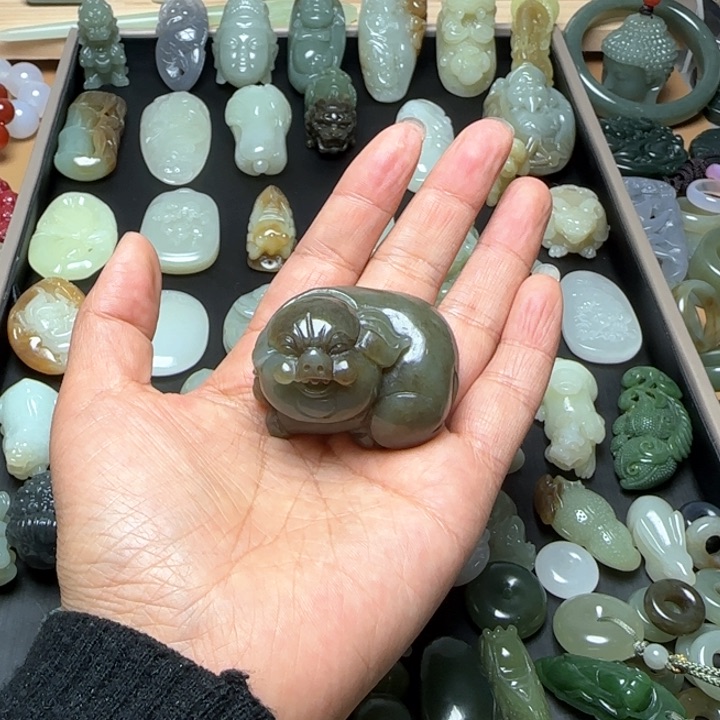 和田玉手把未镶嵌社***纯