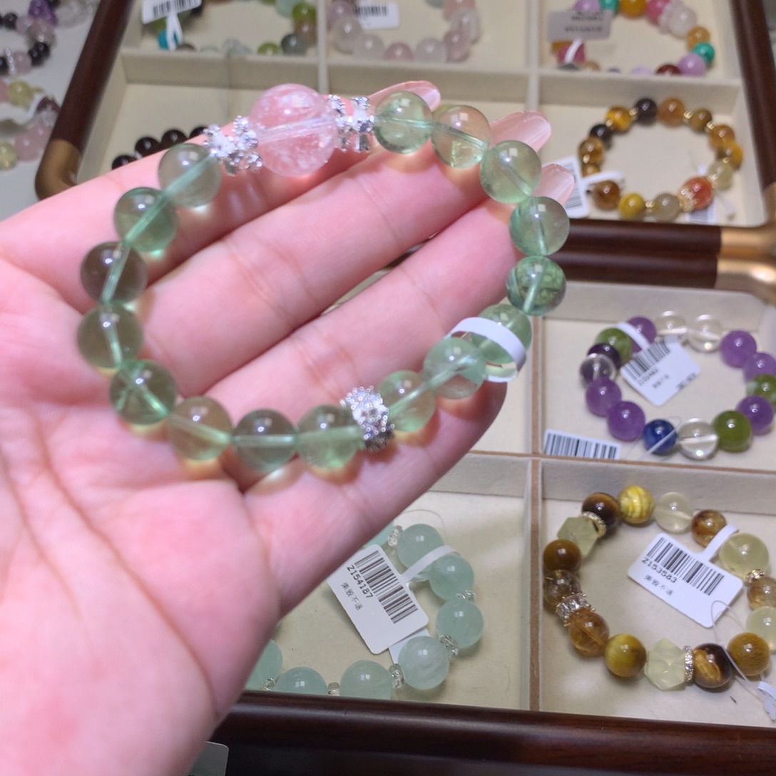 水晶未镶嵌手链绿莹石154282