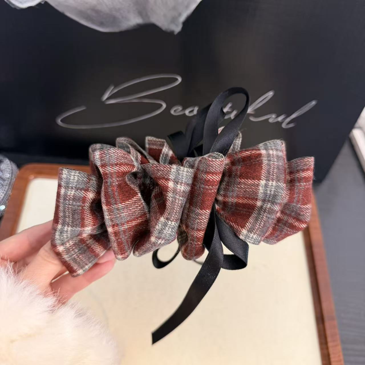 百搭复古风女秋冬学院风香蕉夹简约风饰品气质发夹