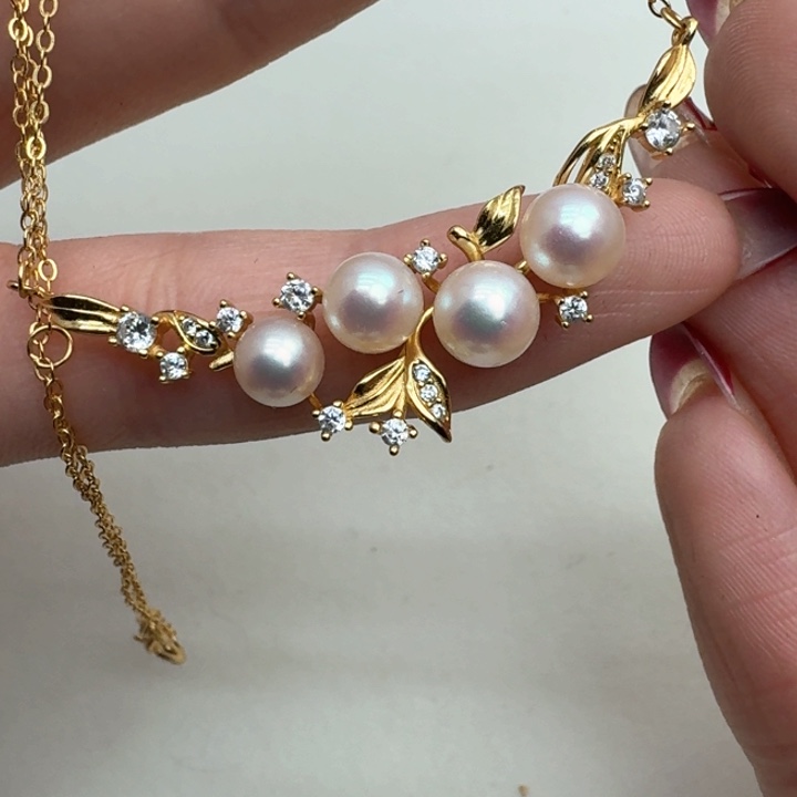 海水珍珠颈饰银S925镶嵌