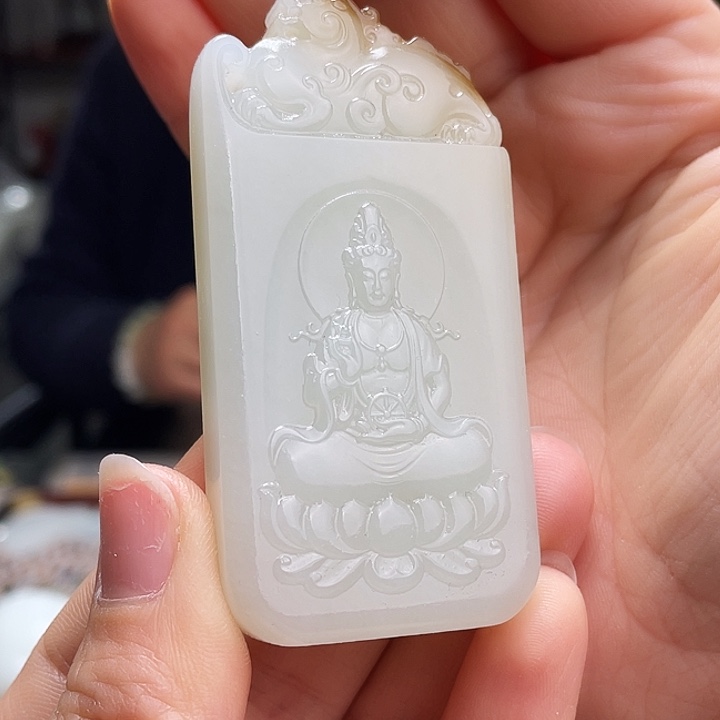 和田玉挂件未镶嵌老*定制发货