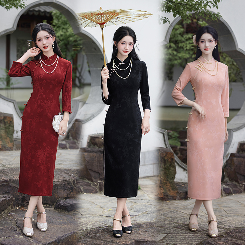 芊雯/S-3XL  秋季2025新款旗袍新中式改良气质优雅显白显瘦日常