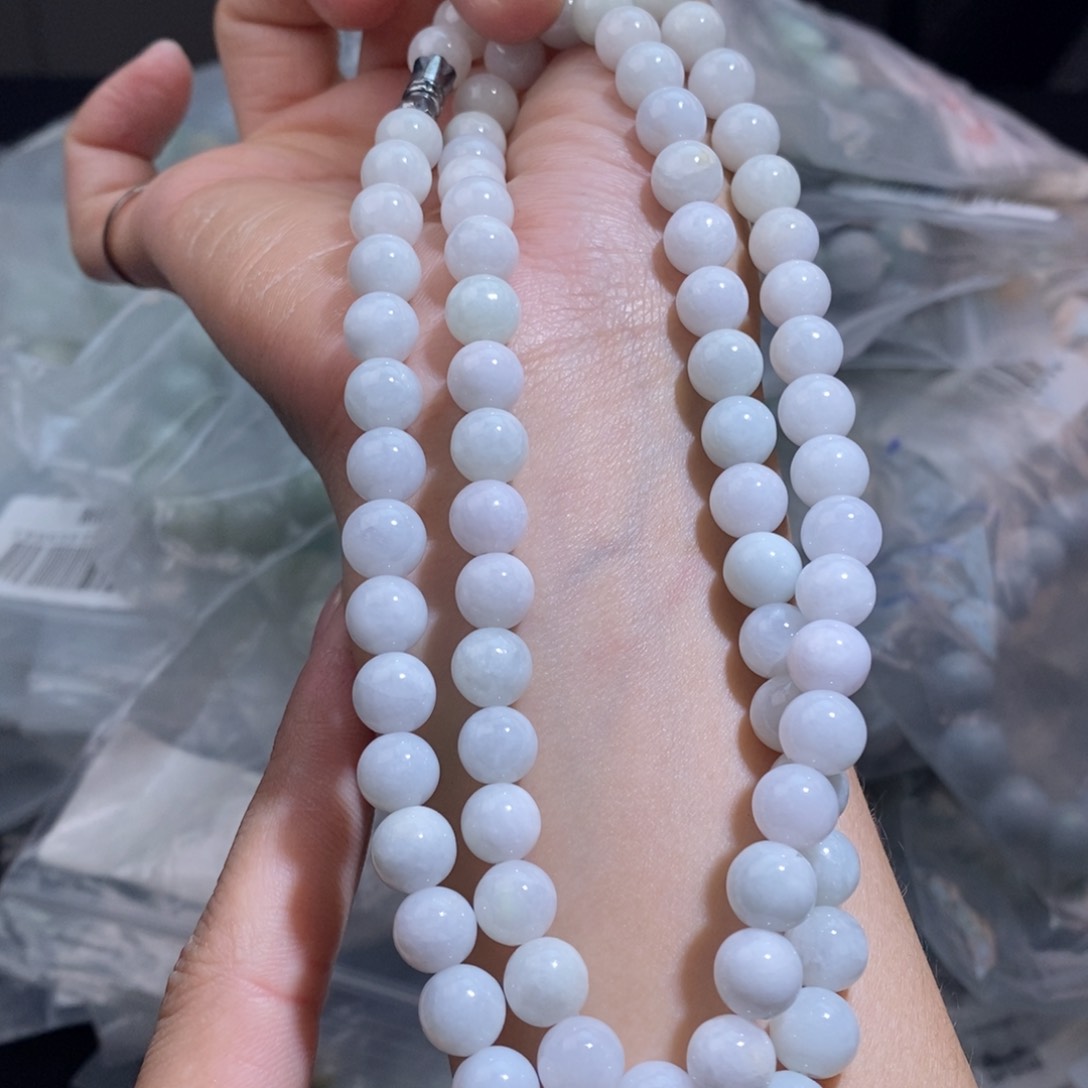 未镶嵌手串翡翠珠链