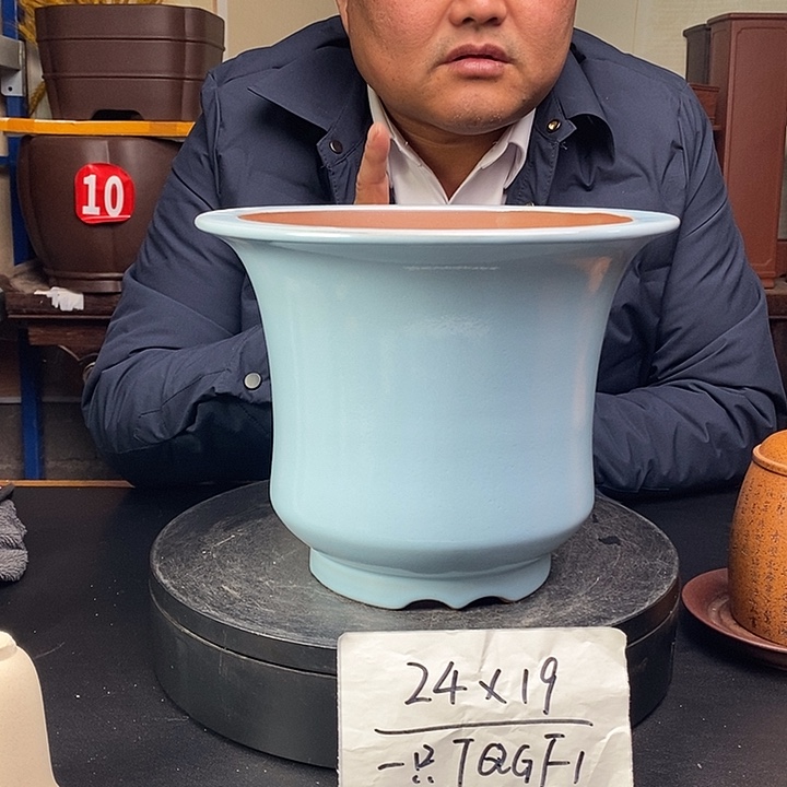 紫砂花盆货号一只TQGF1