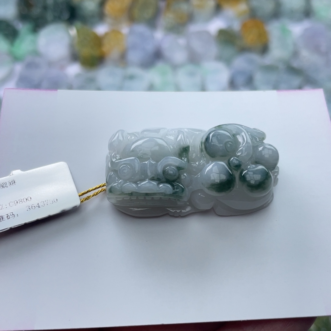 翡翠颈饰未镶嵌貔貅