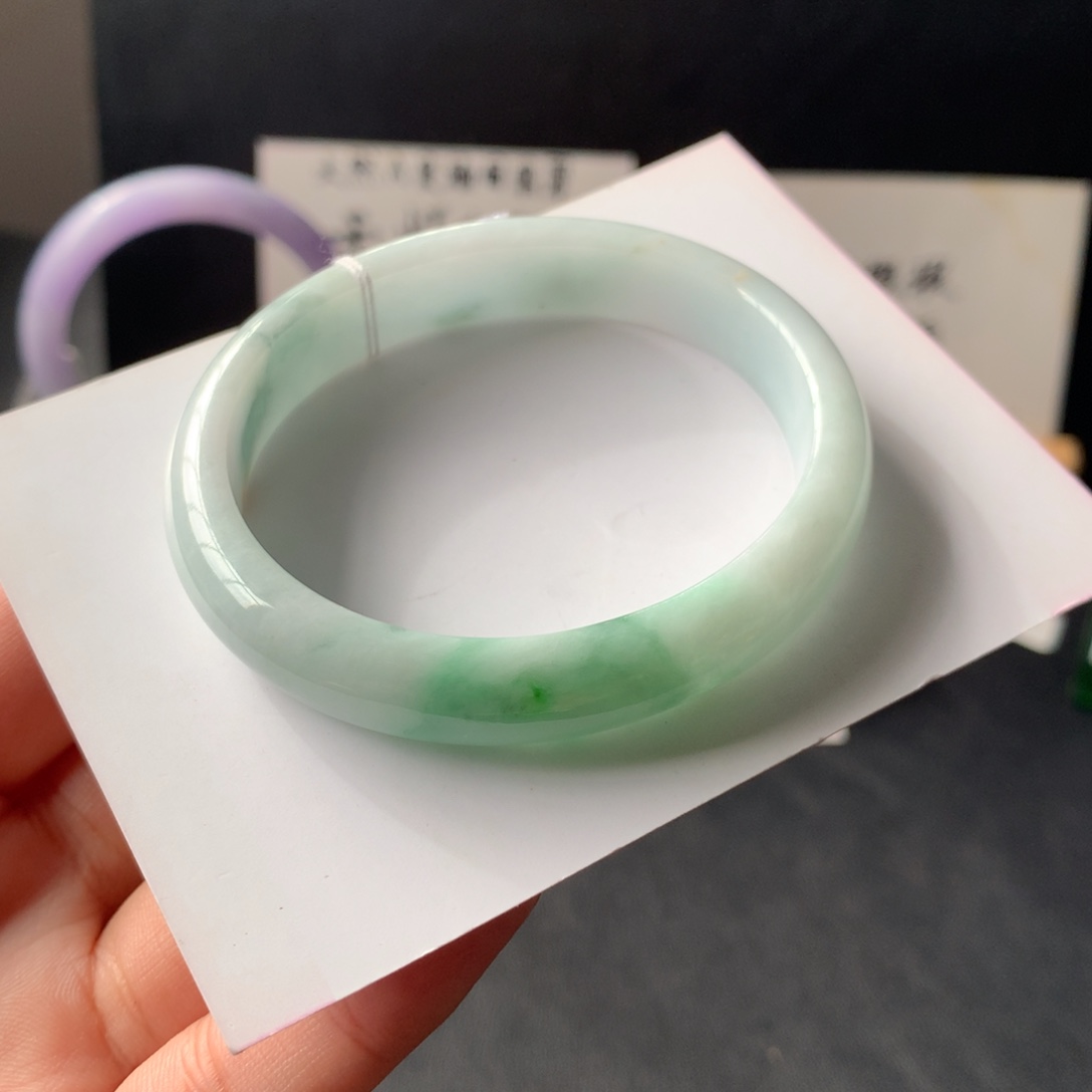 翡翠未镶嵌手镯贵妃11号53.6-46.6-11-6.5