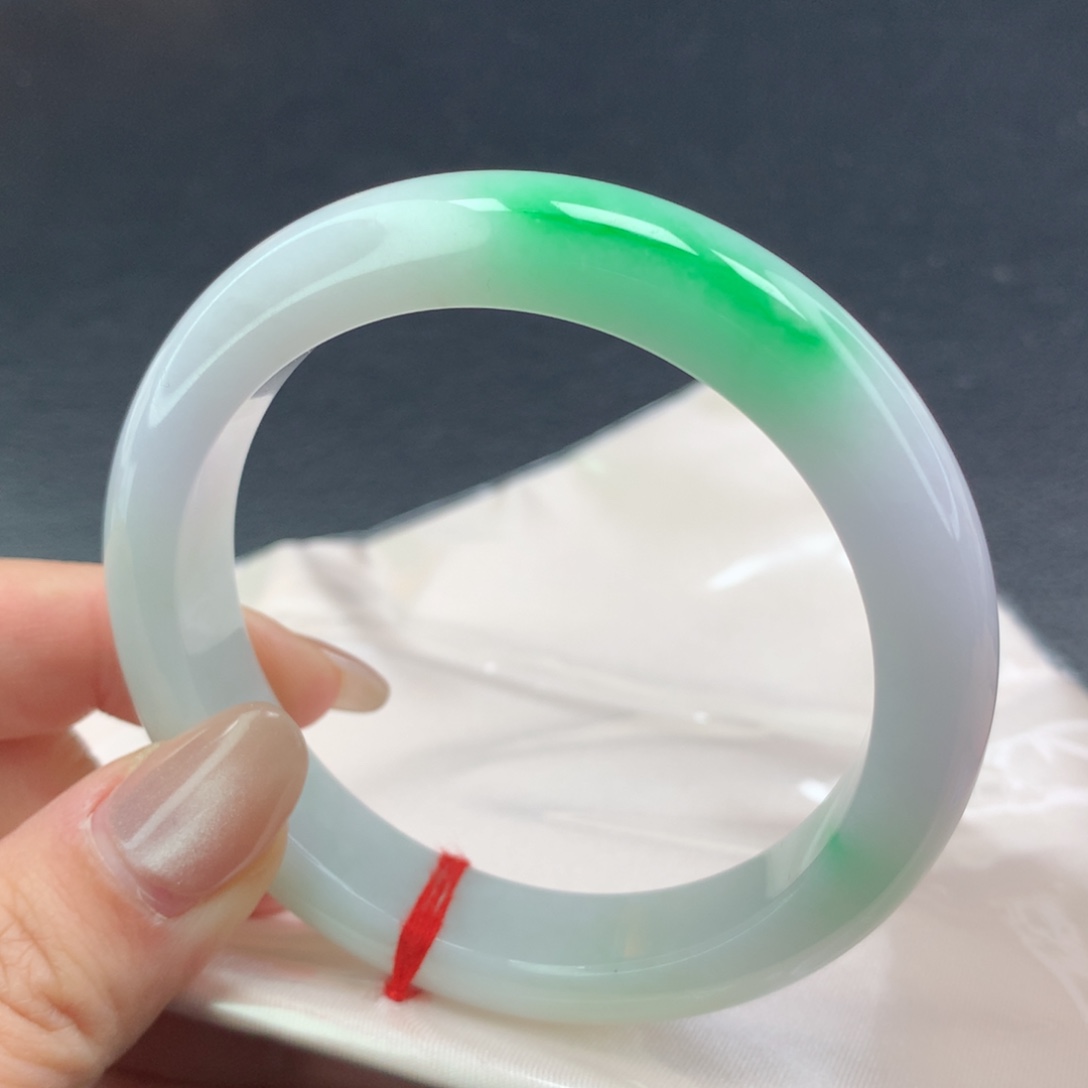 翡翠手镯未镶嵌青*（14号）