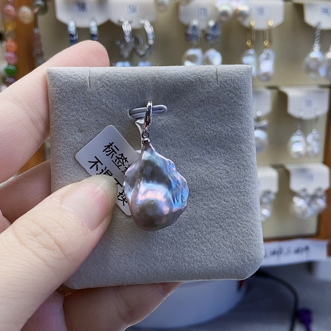 吊坠(不含链)淡水珍珠合金特价053