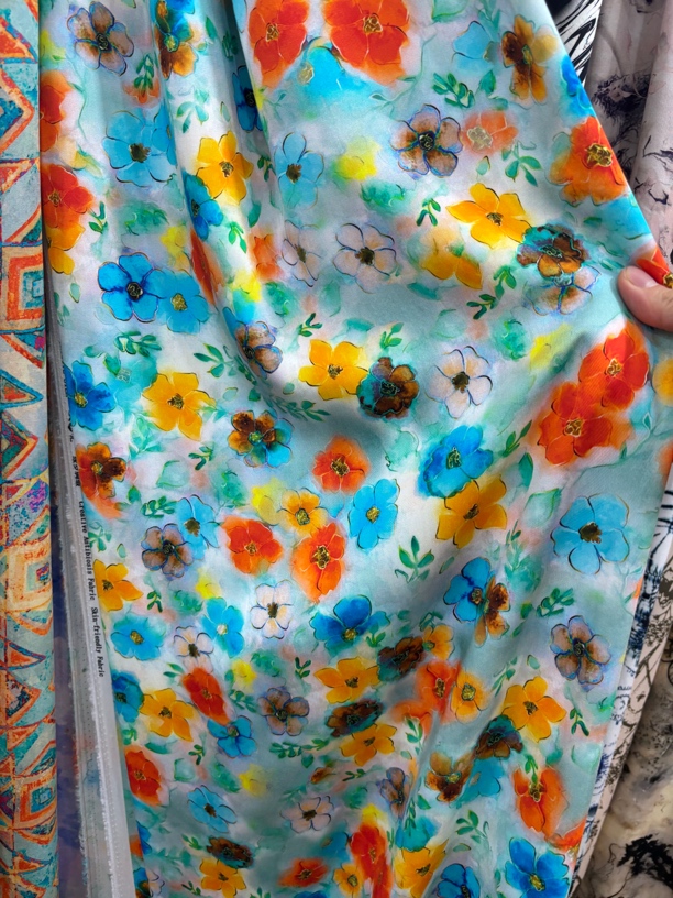 绫罗绸缎！花卉，重磅高货棉绸面料