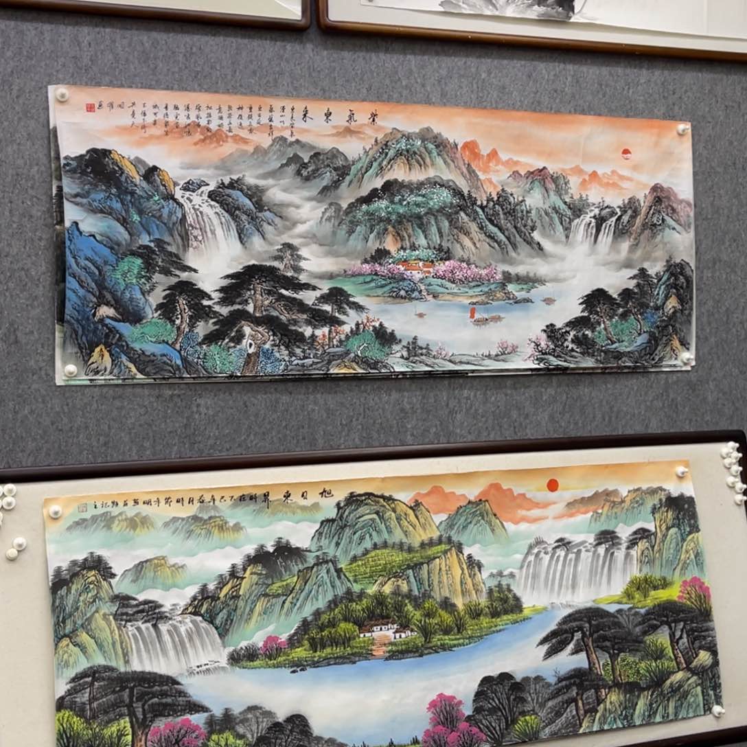 国画星*六尺紫气东来画芯