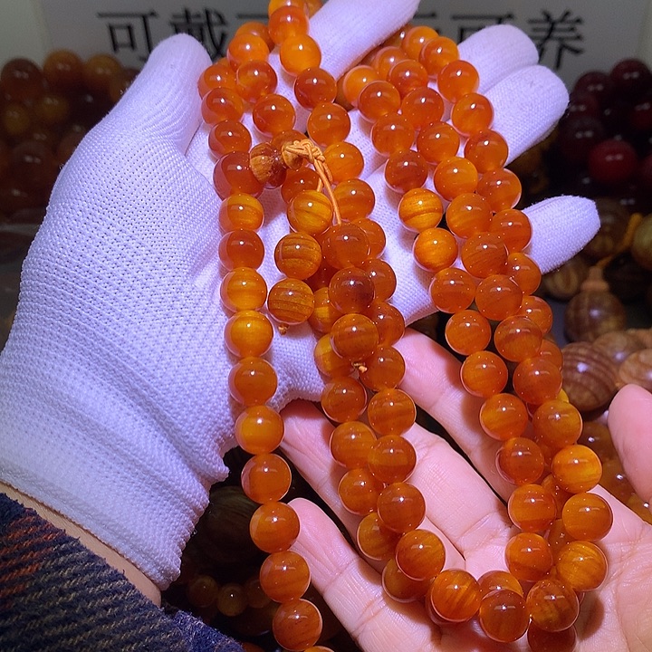 四***少松木（琥珀木）手串/手链1.1 包浆高货