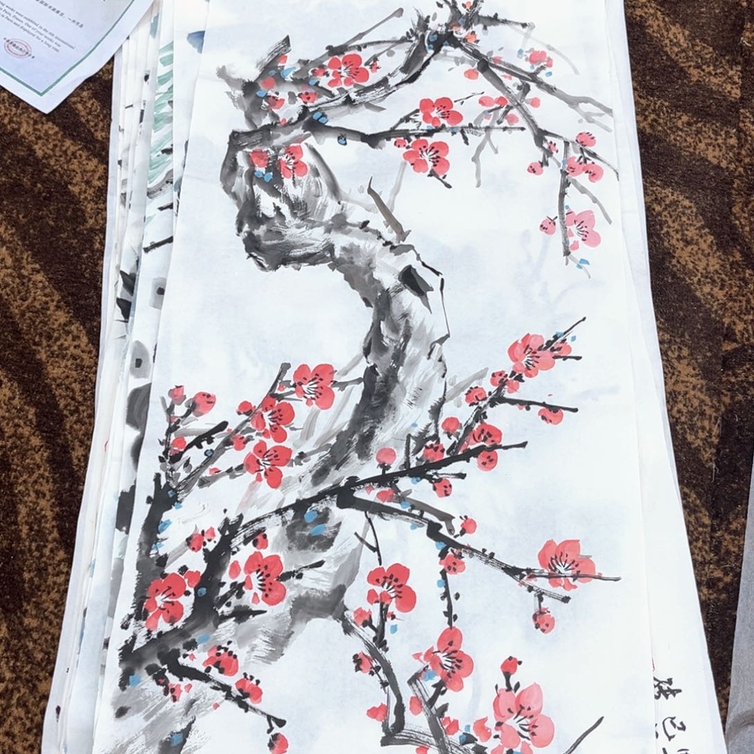 国画张成老师三尺绘画