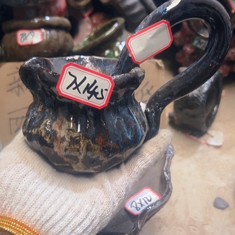 红陶粗陶花盆手工