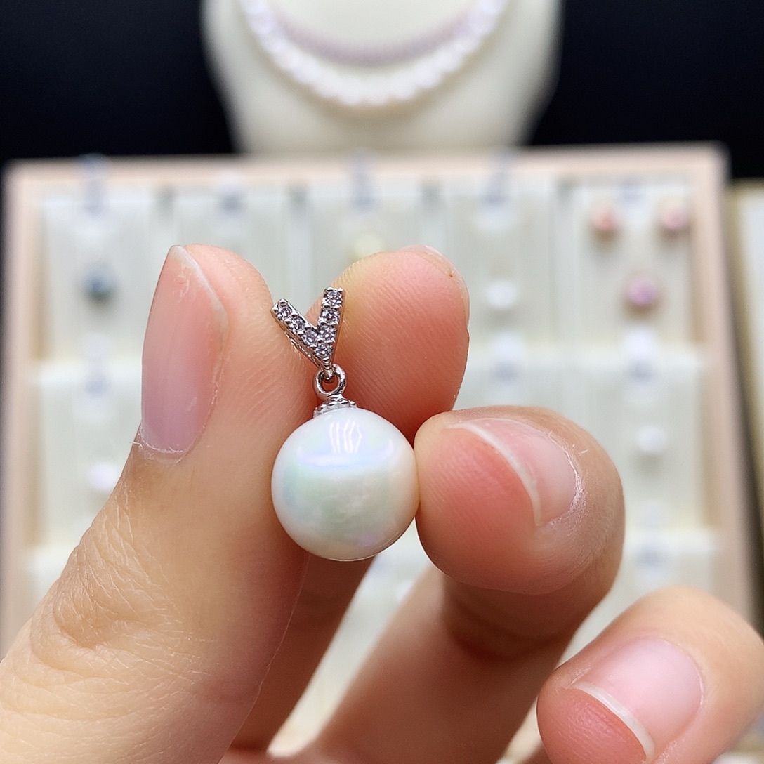 颈饰合金淡水珍珠