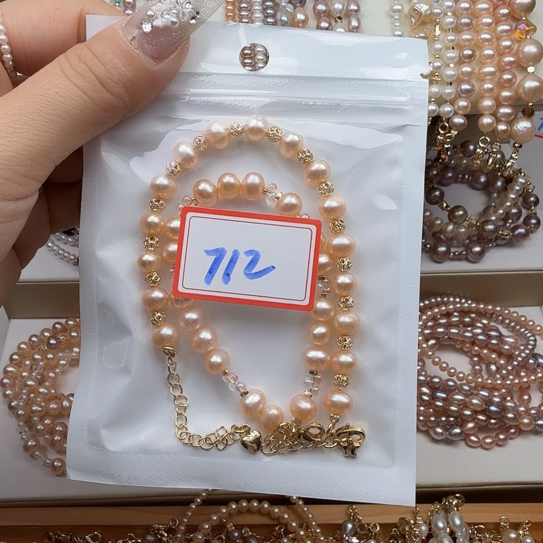 水****淡水珍珠手绳钛钢