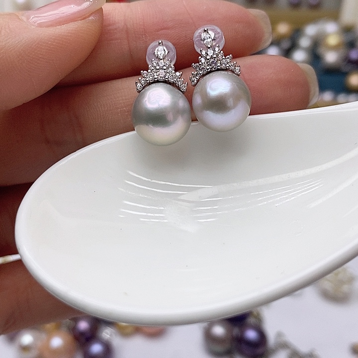 淡水珍珠颈饰银S925镶嵌