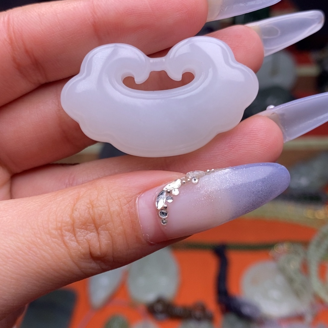 和田玉颈饰未镶嵌姜*牙