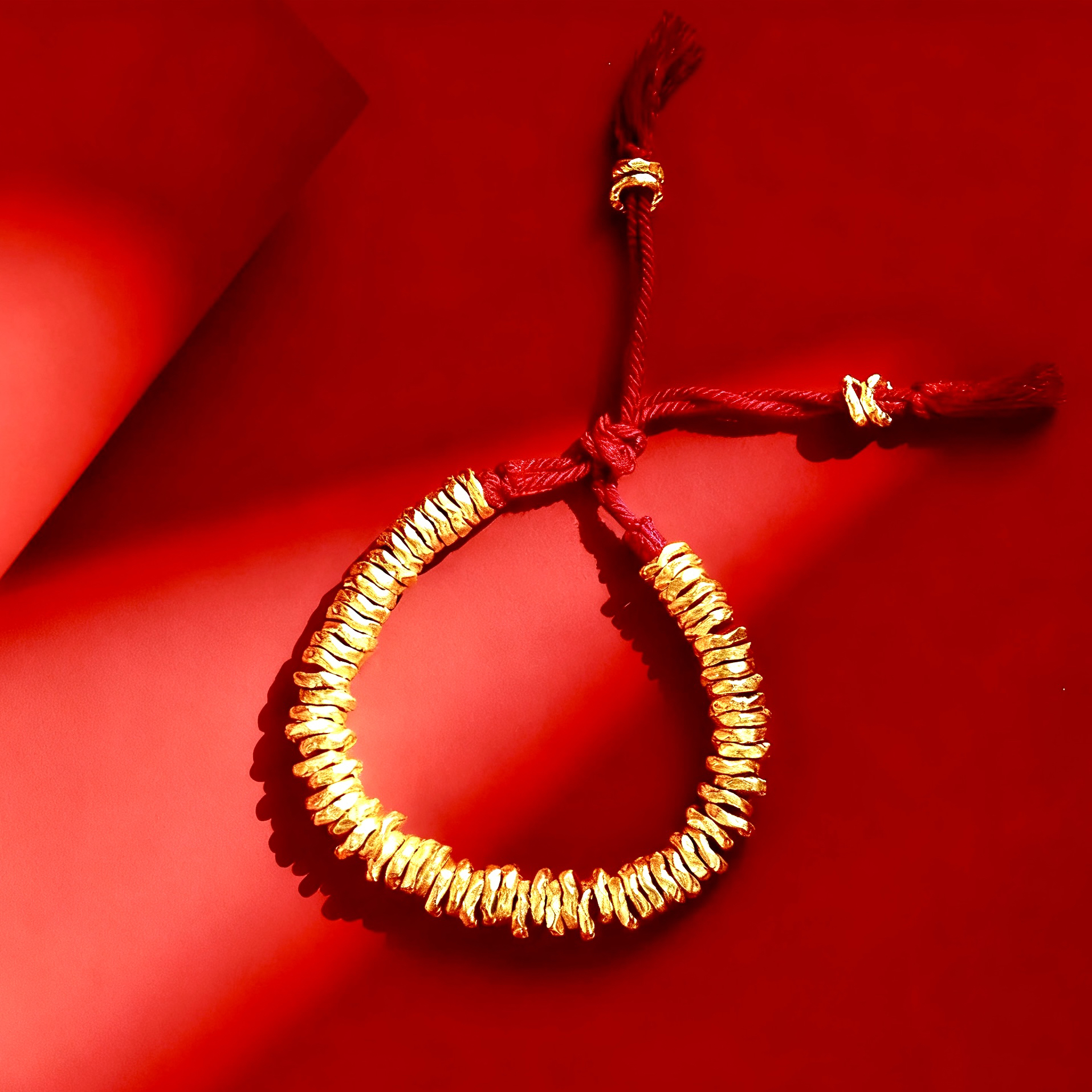 【阿雅专属】足金999龙纹盘缠6-7mm满串/半圈红绳款（克重不足补差）