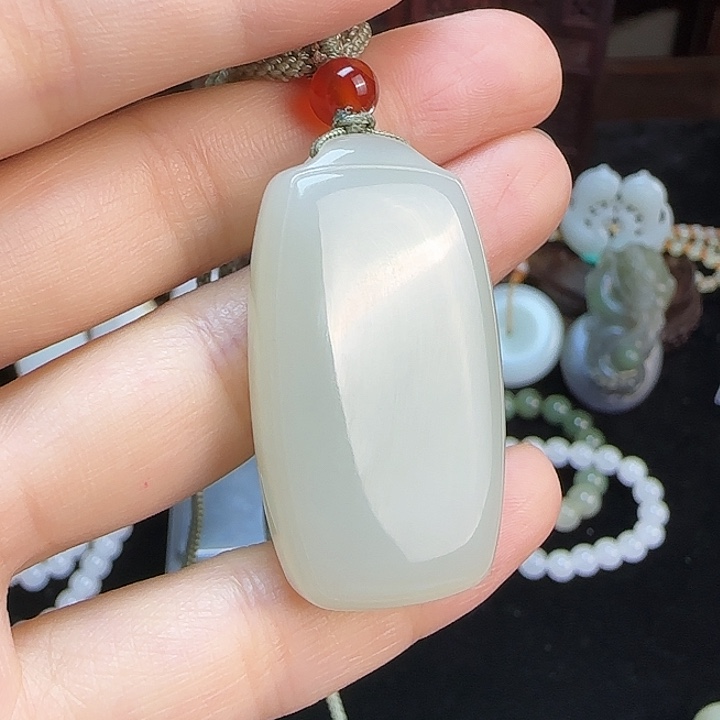颈饰未镶嵌和田玉定制发货