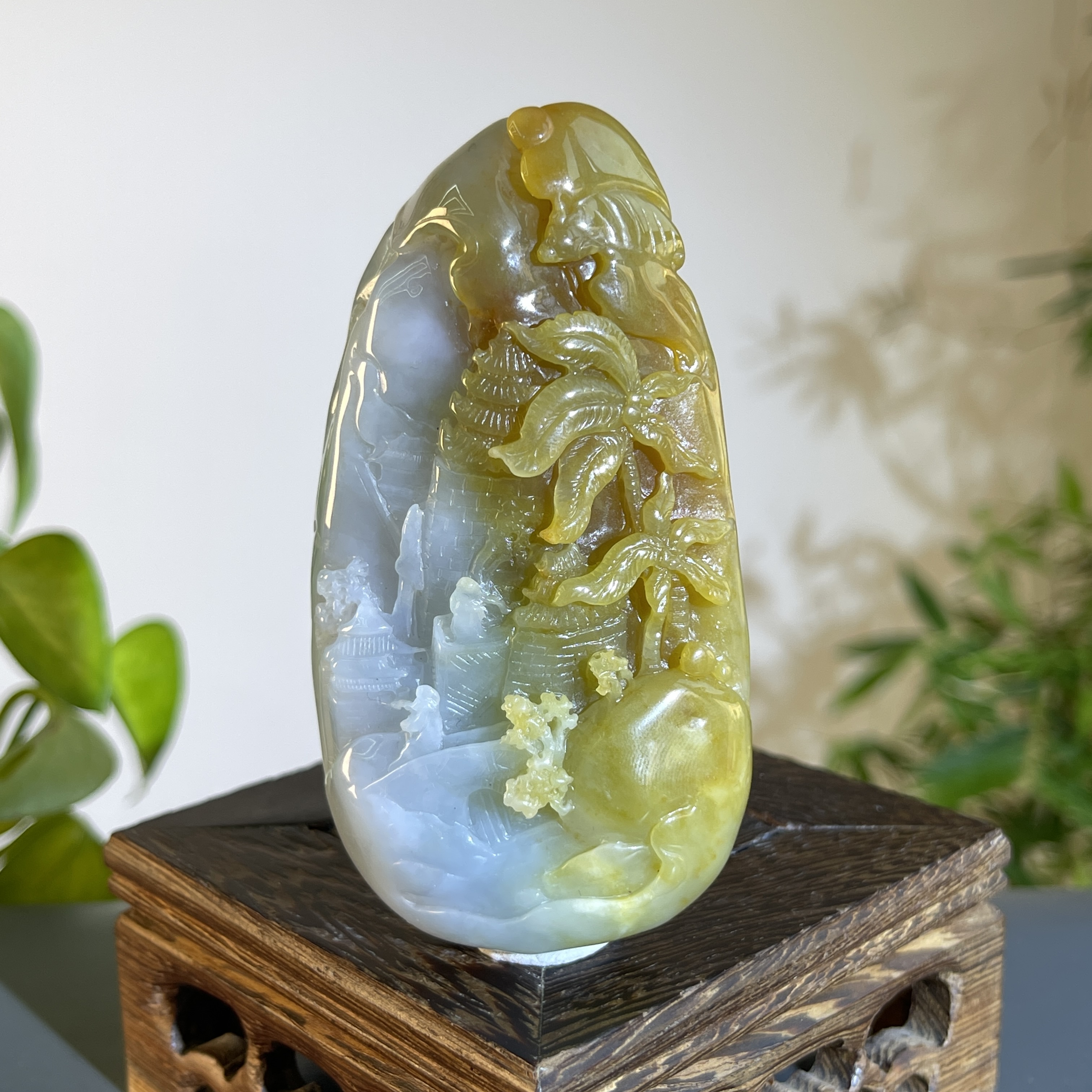 JXA24-174 天然翡翠缅甸A货 山水牌