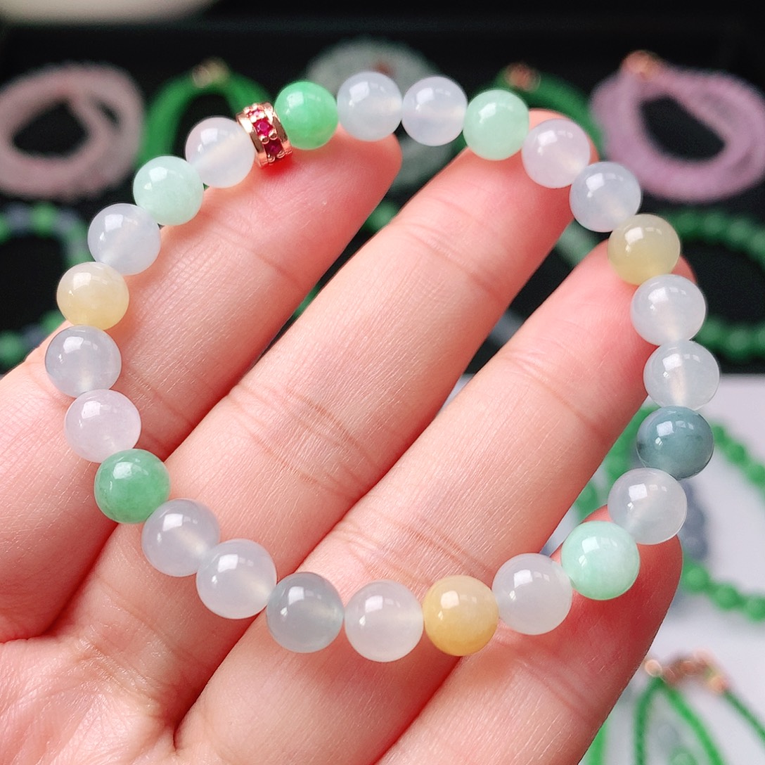 未镶嵌手链翡翠翡翠